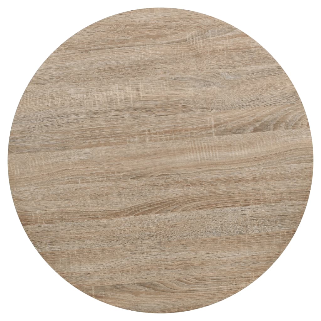 Bistro Table MDF and Steel Round Oak Colour