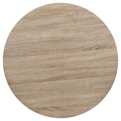 Bistro Table MDF and Steel Round Oak Colour