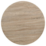 Bistro Table MDF and Steel Round Oak Colour