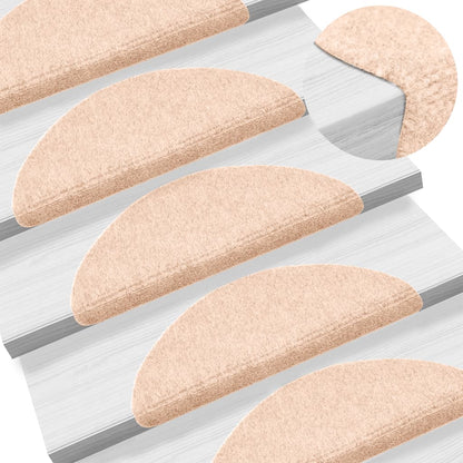 15 pcs Self-adhesive Stair ats Needle Punch (Brown)