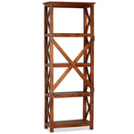Bookshelf Solid Acacia Wood Sheesham Finish