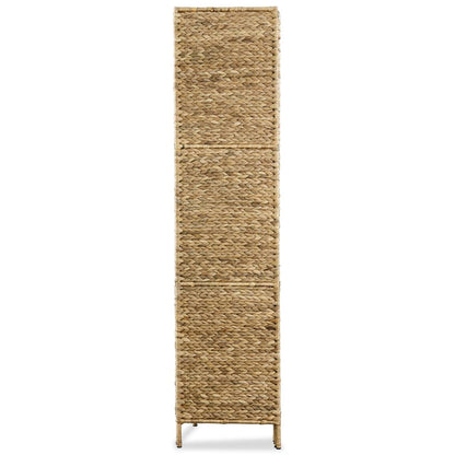 4-Panel Room Divider Water Hyacinth
