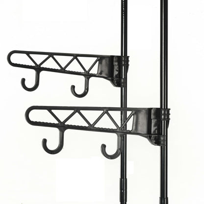 Clothes Rack Steel & Non-woven Fabric Black