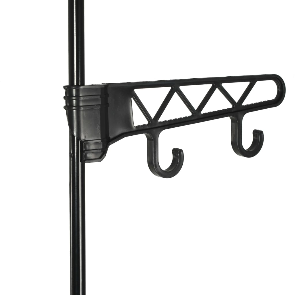 Clothes Rack Steel & Non-woven Fabric Black