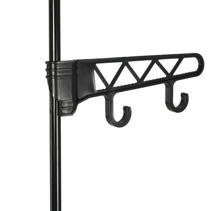 Clothes Rack Steel & Non-woven Fabric Black