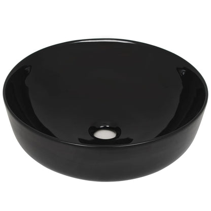 Basin Ceramic Round (Black)