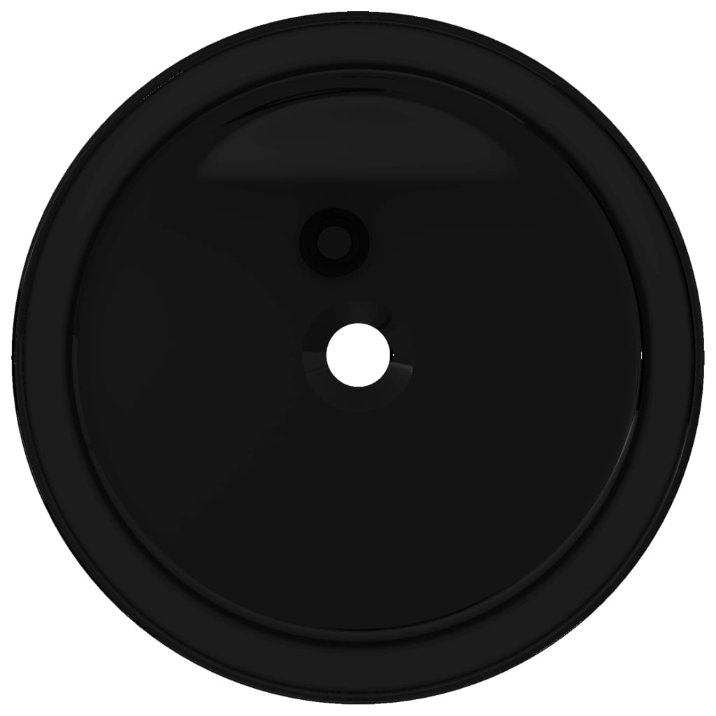 Basin Ceramic Round  Black