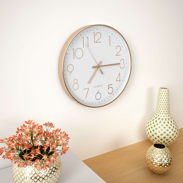  Wall Clock 30 cm Rose Gold