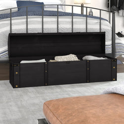 Storage Chest Solid Wood Vintage Style