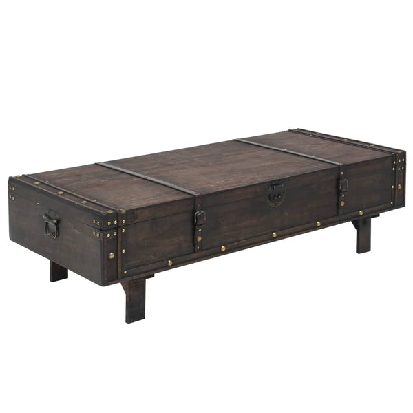 Coffee Table Solid Wood Vintage Style