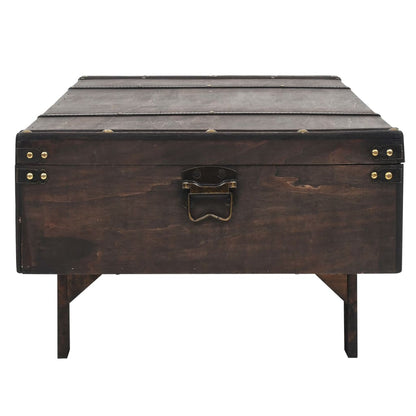 Coffee Table Solid Wood Vintage Style
