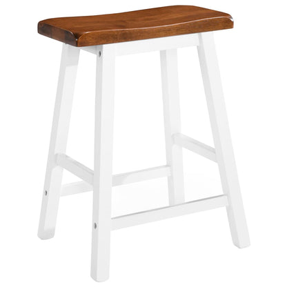 Bar Stools 2 pcs Solid Wood - 45×23×60cm