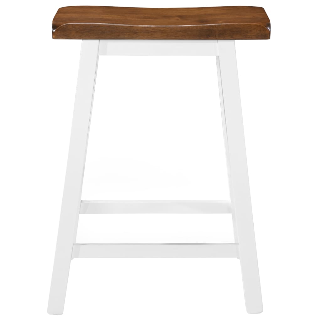 Bar Stools 2 pcs Solid Wood - 45×23×60cm