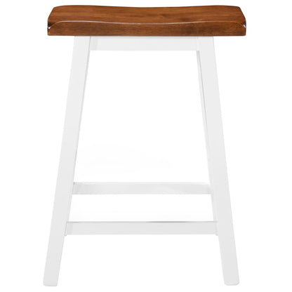 Bar Stools 2 pcs Solid Wood - 45×23×60cm