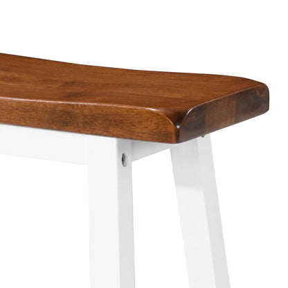 Bar Stools 2 pcs Solid Wood - 45×23×60cm