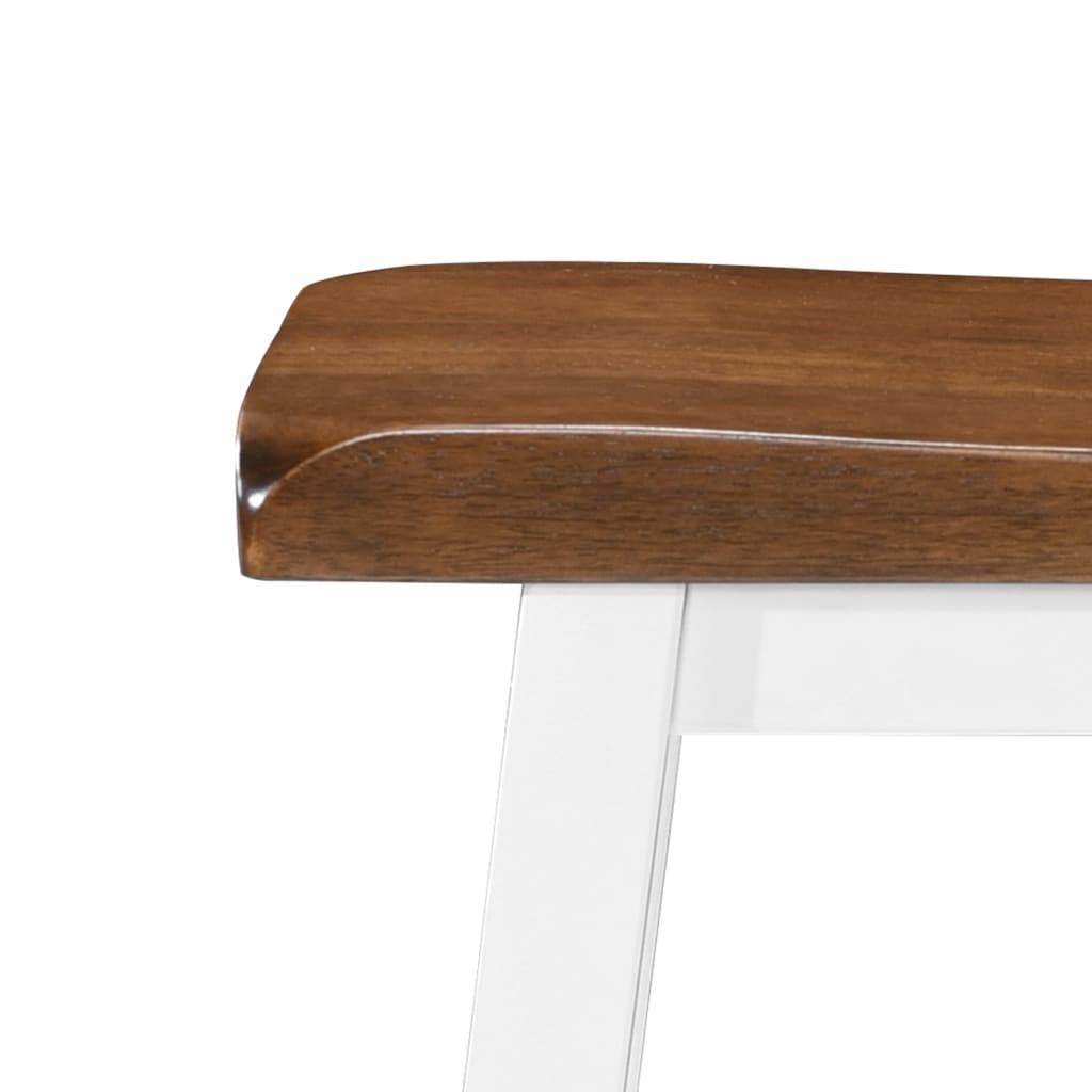 Bar Stools 2 pcs Solid Wood - 45×23×60cm