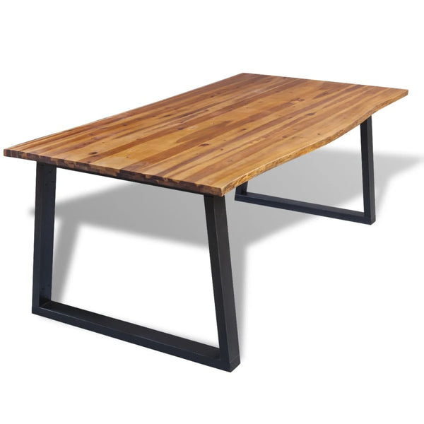  Dining Table industrial Solid Acacia Wood