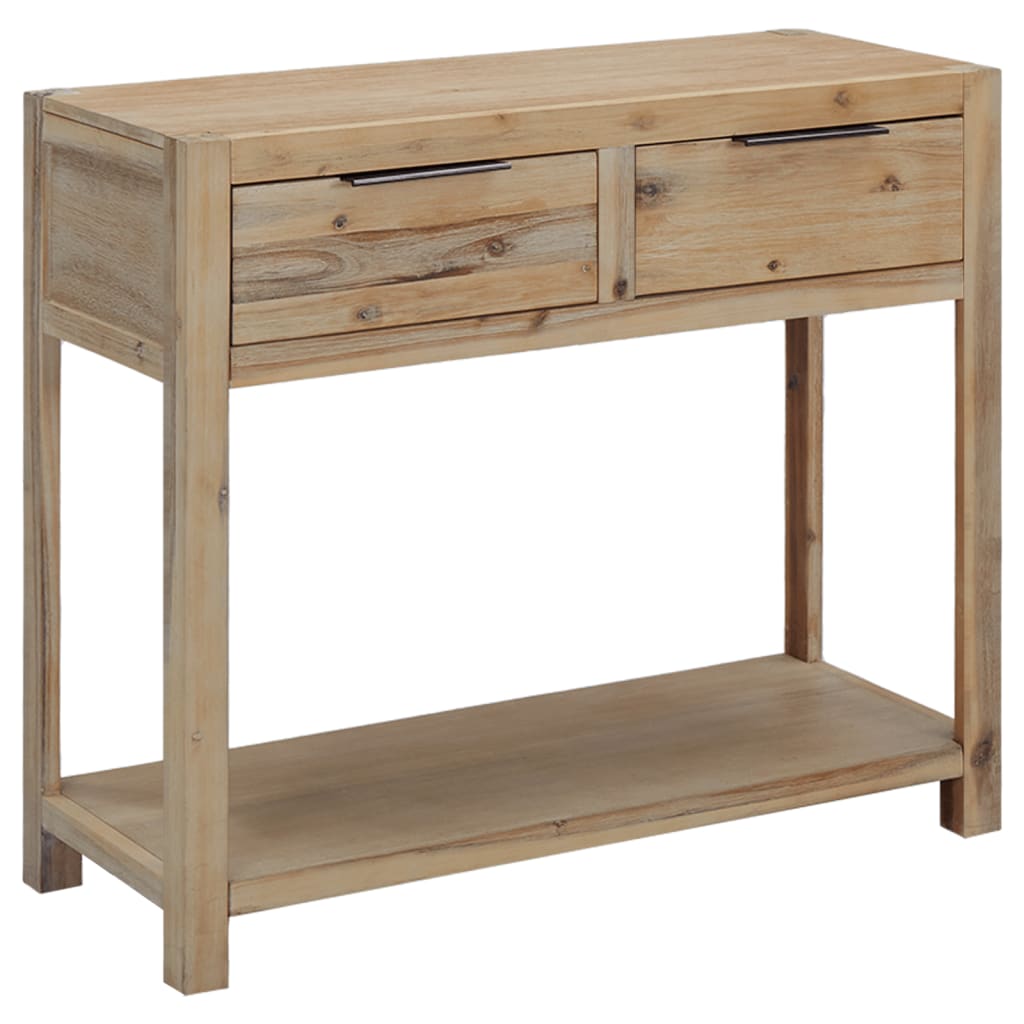Acacia Console Table With Drawers 82x33x73cm