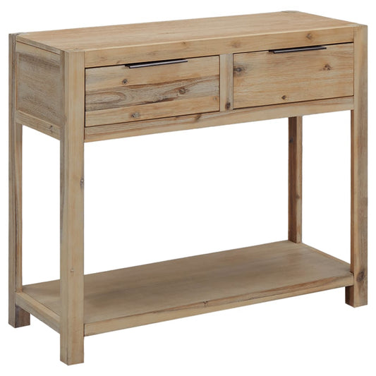 Acacia Console Table With Drawers 82x33x73cm