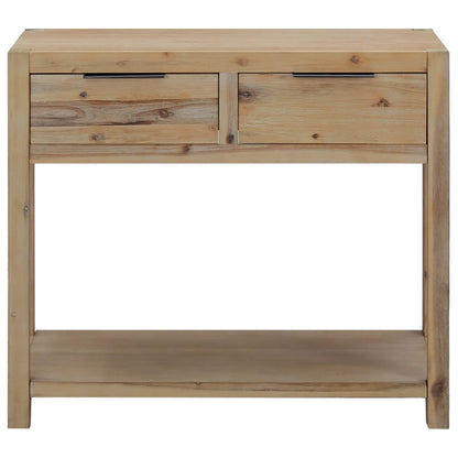 Acacia Console Table With Drawers 82x33x73cm