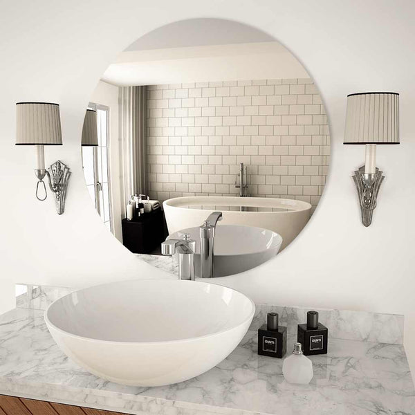  Wall Mirror 70 cm Round Glass