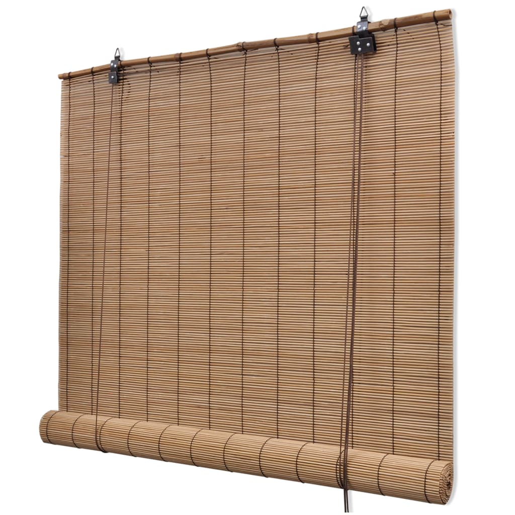Roller Blind Bamboo Privacy Brown