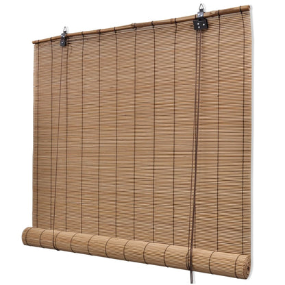 Roller Blind Bamboo Privacy Brown