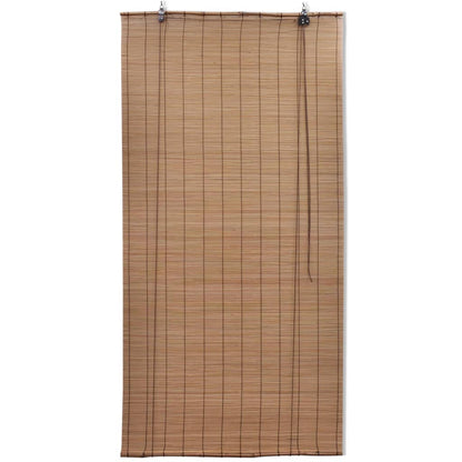 Roller Blind Bamboo Brown - 80×220cm