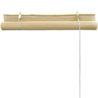 Roller Blind Bamboo Privacy Natural