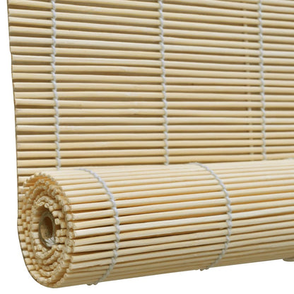 Roller Blind Bamboo Privacy Natural