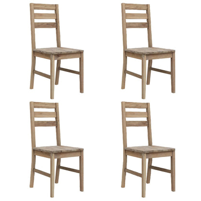 Dining Chairs 4 pcs Solid Acacia Wood - 42×49×90cm
