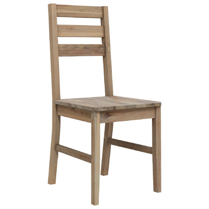 Dining Chairs 4 pcs Solid Acacia Wood - 42×49×90cm