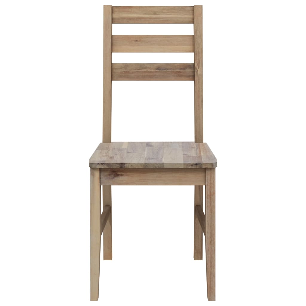 Dining Chairs 4 pcs Solid Acacia Wood - 42×49×90cm