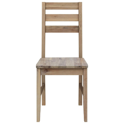 Dining Chairs 4 pcs Solid Acacia Wood - 42×49×90cm