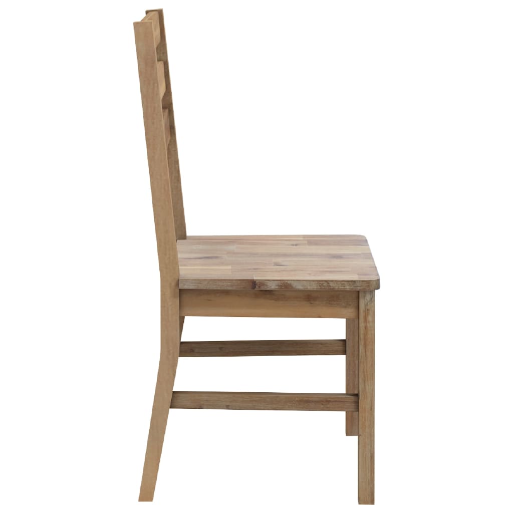 Dining Chairs 4 pcs Solid Acacia Wood - 42×49×90cm