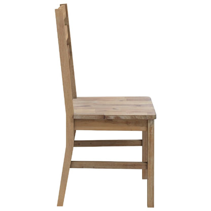 Dining Chairs 4 pcs Solid Acacia Wood - 42×49×90cm