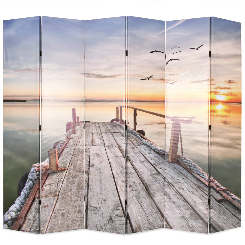 Folding Room Divider Lake - 228×170cm