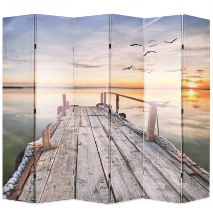 Folding Room Divider Lake - 228×170cm