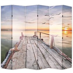 Folding Room Divider Lake
