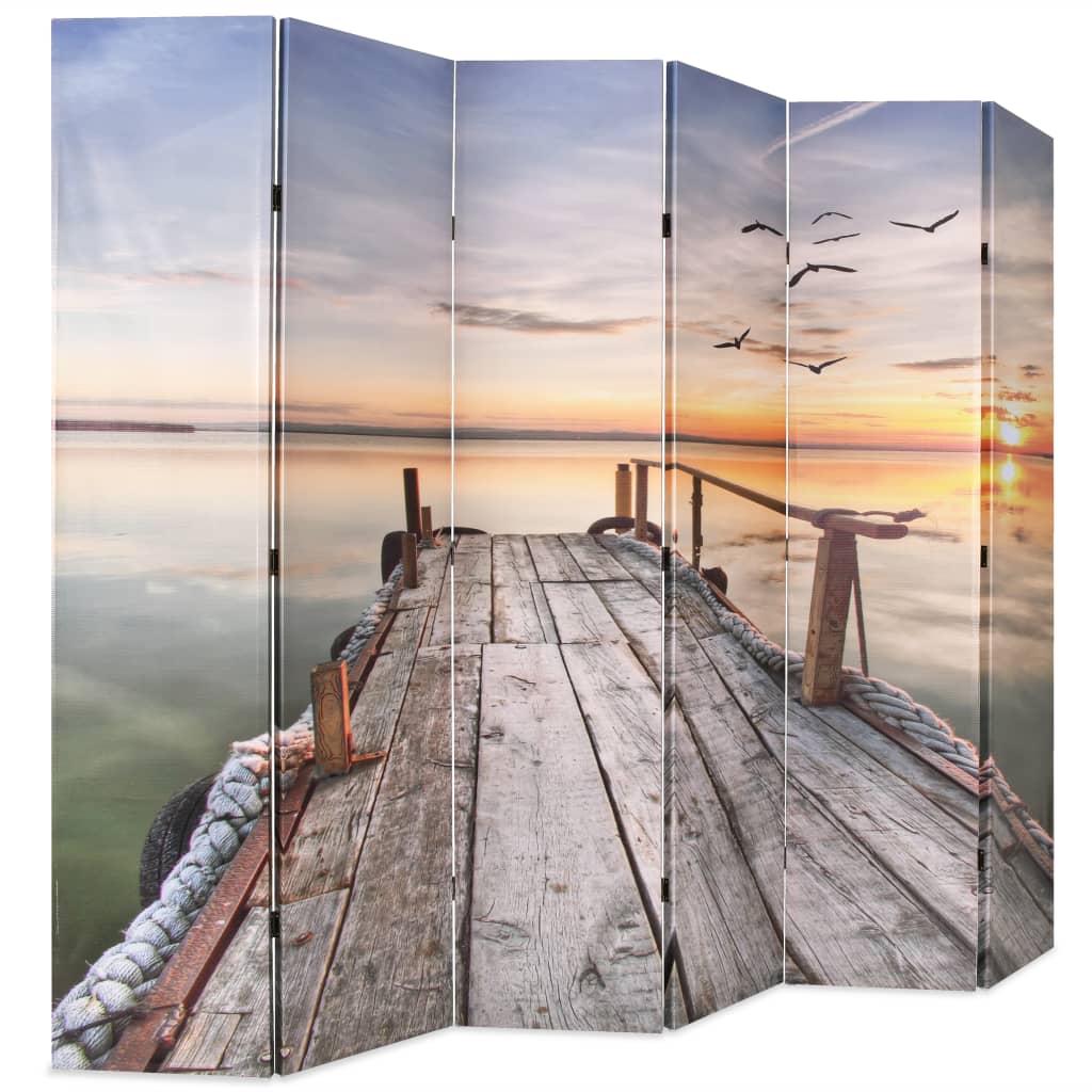 Folding Room Divider Lake - 228×170cm
