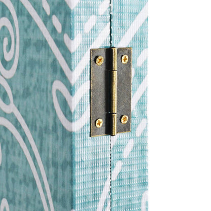 Folding Room Divider Durable Butterfly Blue