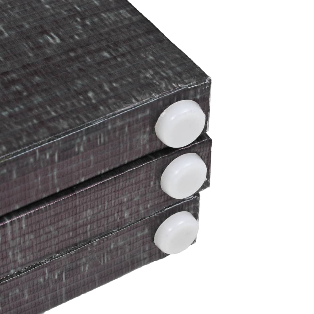 Folding Room Divider Feathers Black & White
