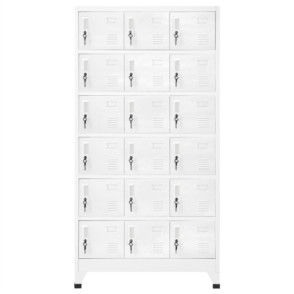 Locker Cabinet with 18 Compartments Metal