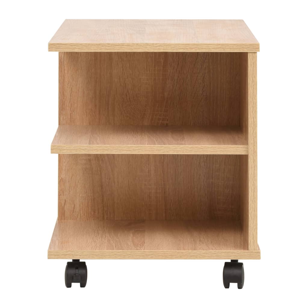 Rolling Shelf Oak