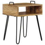 Bedside Table Durable Solid Mango Wood