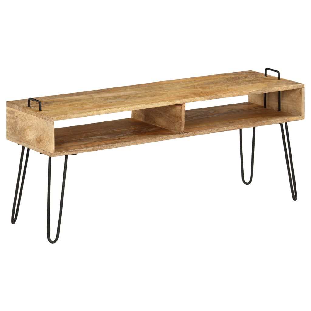 TV Stand Solid Mango Wood - 110×35×45cm