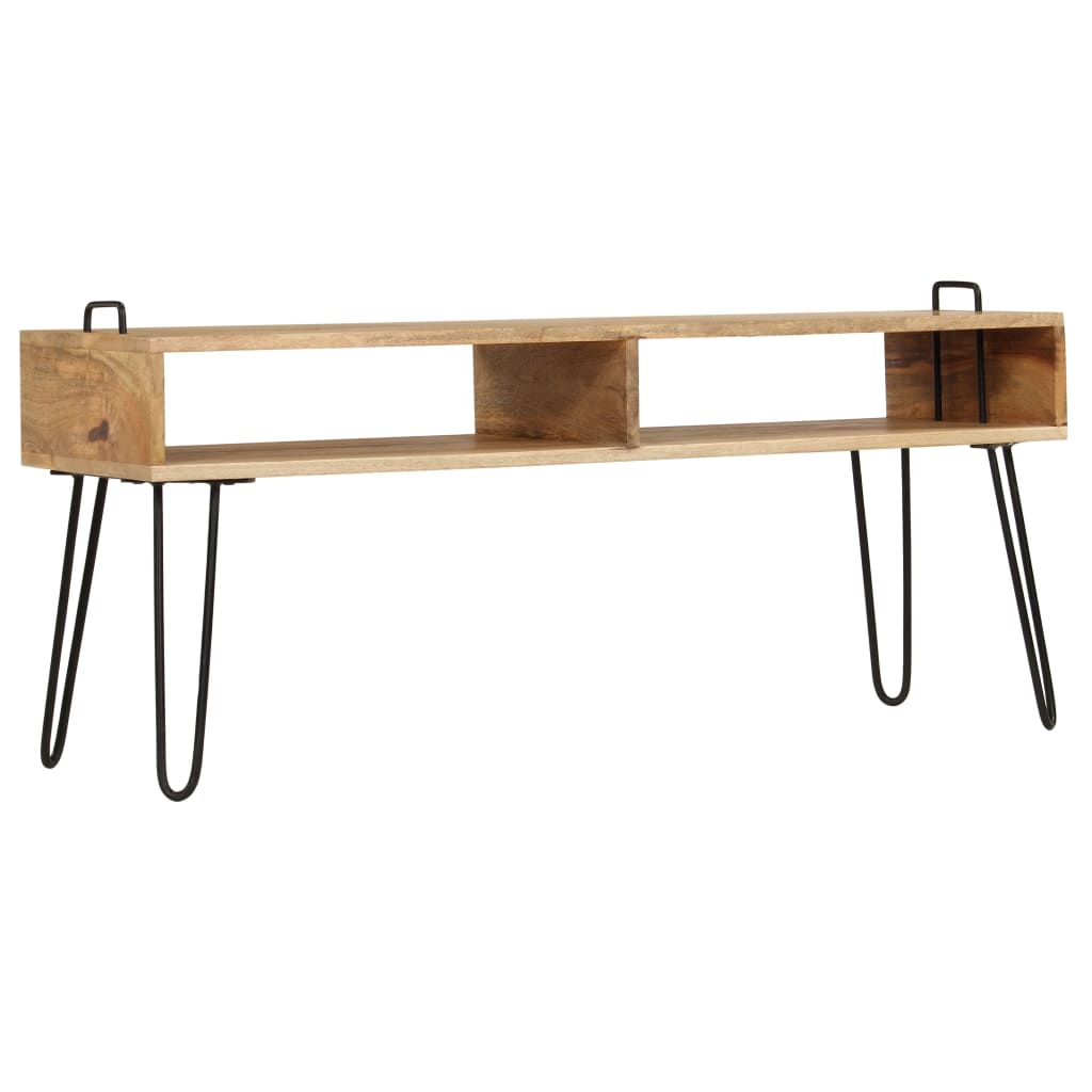 TV Stand Solid Mango Wood - 110×35×45cm