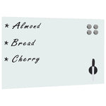 Wall Mounted Magnetic Whiteboard Glass