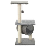 Cat Tree with Sisal Scratching Posts 65 cm Grey