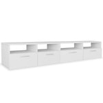 TV Cabinets 2 pcs Chipboard White
